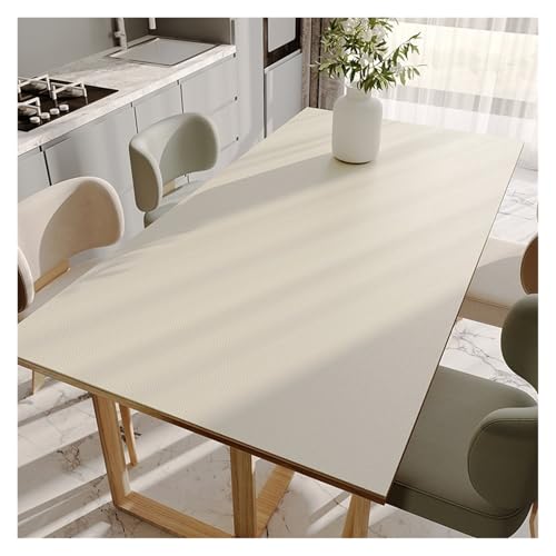 AMEEDA Kunstleder Tischdecke Esstischmatten, PVC, wasserdicht, ölbeständig, wärmeisolierend, weiche Matte, einfarbig, for Schreibtisch, TV-Schrank, Couchtischmatten(YO1225-ZD,100x200cm) von AMEEDA