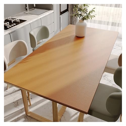 AMEEDA Kunstleder Tischdecke Esstischmatten, PVC, wasserdicht, ölbeständig, wärmeisolierend, weiche Matte, einfarbig, for Schreibtisch, TV-Schrank, Couchtischmatten(YO1226-ZD,100x100cm) von AMEEDA