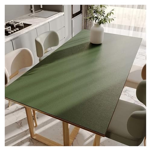 AMEEDA Kunstleder Tischdecke Esstischmatten, PVC, wasserdicht, ölbeständig, wärmeisolierend, weiche Matte, einfarbig, for Schreibtisch, TV-Schrank, Couchtischmatten(YO1227-ZD,100x200cm) von AMEEDA