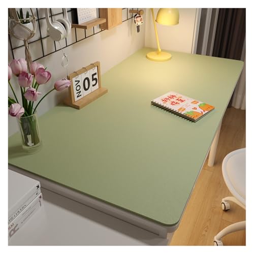 AMEEDA Kunstleder Tischdecke Ledertischdecke for zu Hause, leicht zu reinigender Tischschutz, wasserdichter Teeuntersetzer, große Schreibtischunterlage(Green,60 * 120cm) von AMEEDA