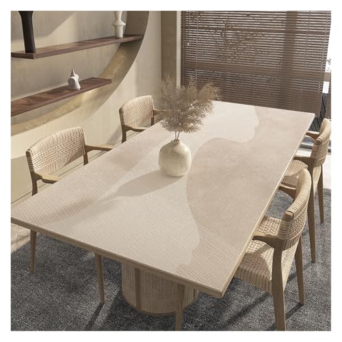 AMEEDA Kunstleder Tischdecke Pu-Leder-Tischdecke, wasserdicht, ölbeständig, Tischdecken, Tischsets, luxuriöse rechteckige Tischdecke, Pad, Textil(Chocolate,60x120cm) von AMEEDA