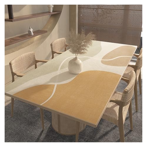 AMEEDA Kunstleder Tischdecke Pu-Leder-Tischdecke, wasserdicht, ölbeständig, Tischdecken, Tischsets, luxuriöse rechteckige Tischdecke, Pad, Textil(Dark Grey,70x140cm) von AMEEDA