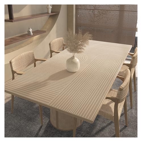 AMEEDA Kunstleder Tischdecke Pu-Leder-Tischdecke, wasserdicht, ölbeständig, Tischdecken, Tischsets, luxuriöse rechteckige Tischdecke, Pad, Textil(Dark Khaki,30x60cm) von AMEEDA