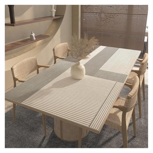 AMEEDA Kunstleder Tischdecke Pu-Leder-Tischdecke, wasserdicht, ölbeständig, Tischdecken, Tischsets, luxuriöse rechteckige Tischdecke, Pad, Textil(Yellow,30x60cm) von AMEEDA