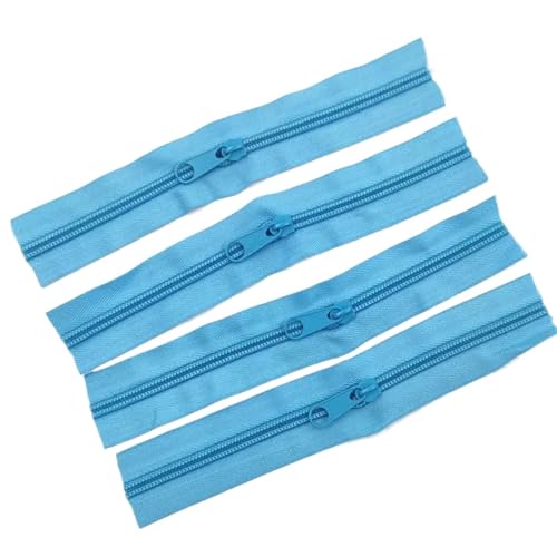 AMENGJ Zips for Sewing 10 Stück Taschenreißverschluss 5# Reißverschluss-Nähset Kleidungszubehör 20 Farben(Lake Blue,10PCS_20CM) von AMENGJ