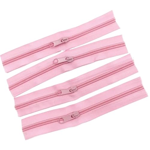 AMENGJ Zips for Sewing 10 Stück Taschenreißverschluss 5# Reißverschluss-Nähset Kleidungszubehör 20 Farben(Pink,10PCS_20CM) von AMENGJ