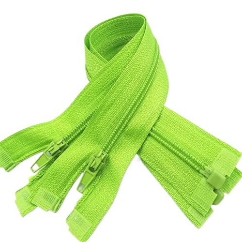 AMENGJ Zips for Sewing Prozess des Nähens von Kleidungsstücken mit diesen 5 Stück 3# Nylon-Reißverschlüssen – erhältlich in 20 Farben(Green,30CM_5PCS) von AMENGJ