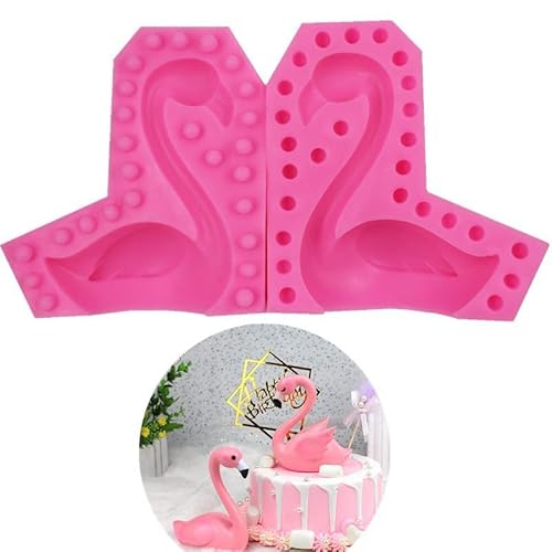 Fondant Formen Silikon Diy Flamingo Fondant Kuchenform Schokoladenform Kuchen Backen Dekorationswerkzeuge von AMLOH