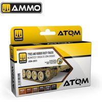 ATOM Tyres and Rubber Rusty Tracks Set von AMMO by MIG Jimenez