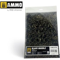 Black Marble. Round Die-cut for Bases for Wargames - 2 pcs von AMMO by MIG Jimenez