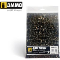 Black Marble. Square Die-cut Marble Tiles - 2 pcs von AMMO by MIG Jimenez