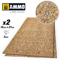 CREATE CORK Thick Grain (3mm) - 2 pcs. von AMMO by MIG Jimenez