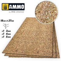 CREATE CORK Thick Grain Mix (3mm, 4mm and 5mm) - 1 pc. Each Size von AMMO by MIG Jimenez