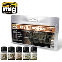 Civil Engines Weathering Set von AMMO by MIG Jimenez