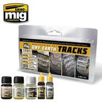 Dry Earth Tracks Weathering Set von AMMO by MIG Jimenez