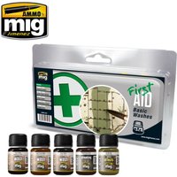 FIRST AID Basic Washes von AMMO by MIG Jimenez