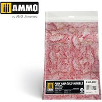 Pink and Gold Marble. Round Die-cut for Bases for Wargames - 2 pcs von AMMO by MIG Jimenez