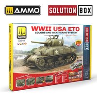 SOLUTION BOX 20 â WWII USA ETO. Colors and Weathering System von AMMO by MIG Jimenez