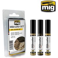 Soil Colors OILBRUSHER SET von AMMO by MIG Jimenez