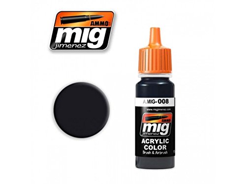 Mig Jimenez A.MIG-0008 Ammo RAL 7021 Dunkelgrau Acrylfarben (17 ml), Mehrfarbig von Mig Jimenez