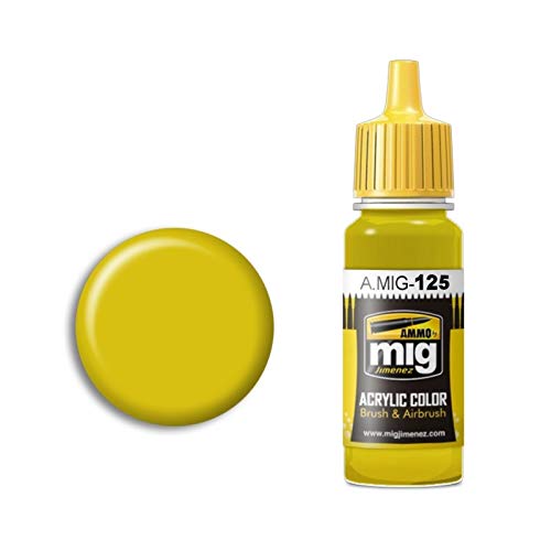 AMMO MIG-0125 Goldgelb (Rlm04 Gelb) Acrylfarben (17 ml), Mehrfarbig von Mig Jimenez