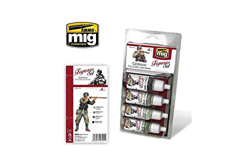 Ammo Mig: 7021 Figures Set - German Field Grey Uniforms (4x17ml) von AMMO