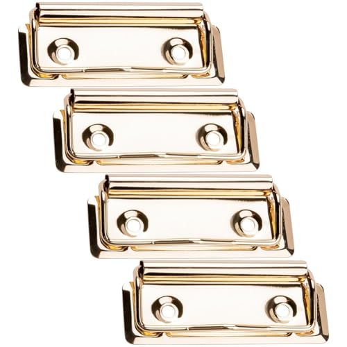 AMOYER 4 Stück Metall Bull Clips Binder Büroklammern Büro Zwischenablage Aluminiumlegierung Große Dokumentbinder Clips Schulbedarf von AMOYER