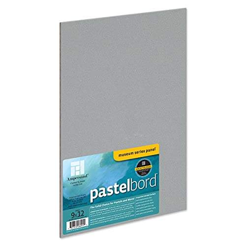 Ampersand Art Supply PB09 Pastel Painting Panel: Museum Series Pastelbord, Grau – 1/8 Zoll Tiefe, 9" x 12" von AMPERSAND ART SUPPLY