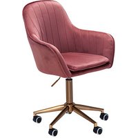 AMSTYLE Bürostuhl, SPM1.431 Stoff rosa, Gestell gold von AMSTYLE