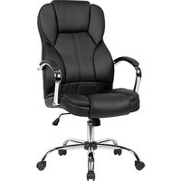 AMSTYLE Chefsessel, SPM1.411 Kunstleder schwarz, Gestell chrom von AMSTYLE