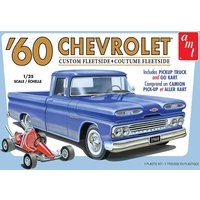 1960er Chevy Customs fleetside Pick-Up mit GoKart von AMT/MPC