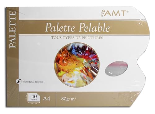 Bloc palette pelable - A4-40 feuilles - 80g/m² - AMT von AMT