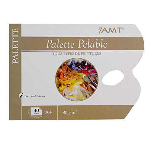 Bloc palette pelable - A4-40 feuilles - 80g/m² - AMT von AMT