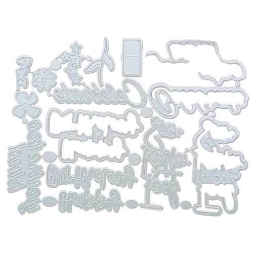 AMZLORD Metall-Stanzformen, Rahmen-Stanzformen, Schnittschablonen, Prägevorlage for DIY-Kardieren, Basteln, Scrapbooking von AMZLORD