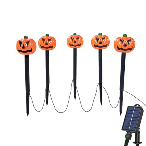 AMZLORD Weihnachts-Schneemann-Lichterkette, Lithium-Batterie, gruselige Augäpfel, Solar-Gartenlichter, solarbetriebene gruselige Augapfel-Lichter for Halloween, Weihnachten, Party-Dekoration von AMZLORD