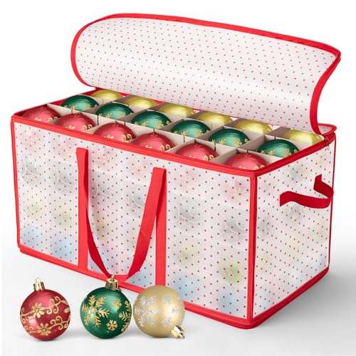 XL Aufbewahrungsbox weihnachtskugeln aufbewahrung 128 Kugeln Christbaumkugeln Weihnachtstasche Sortierbox von AN HUI MING