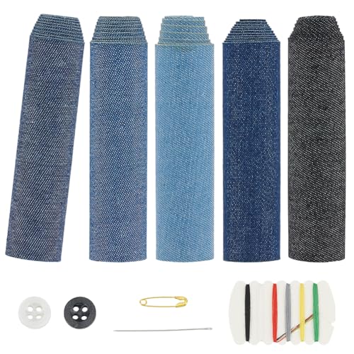 ANATTASOUL Flicken zum Aufbügeln für Kleidung, Stoffreparatur, Flicken zum Aufbügeln, Jeans-Flicken für Jeans, zum Aufbügeln, Flicken für Kleidung, Hosen, Taschen, Lochreparatur und Dekoration von ANATTASOUL