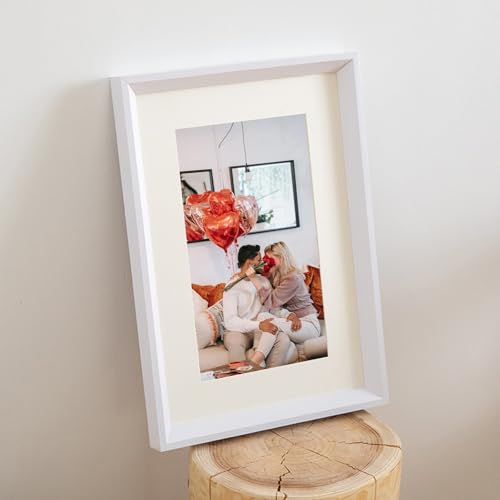 ANAZOZ Bilderrahmen A4 Holz, Bilderrahmen Familienfotos Wand Hängen, Querformat oder Hochformat Fotorahmen Einfach Modern 1 Stück von ANAZOZ