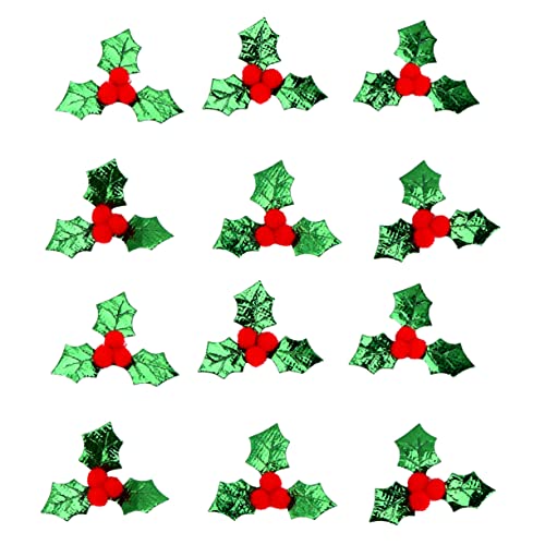 ANDRESLAD 100St Weihnachtsblatt-Konfetti grüne blätter dekor Kastagnetten für Kinder Konfetti-Spielzeug kinderzimmerdeko room decoration Party-Requisiten Partyzubehör Stoff Green von ANDRESLAD