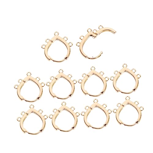 ANDRESLAD 10St Ohrhaken Heimwerken baumeln ohrring DIY material Quastenohrringe Ohrschmuck Ohrringhaken DIY Ohrringzubehör Haken für DIY-Ohrring Haken zur Schmuckherstellung Metall Golden von ANDRESLAD