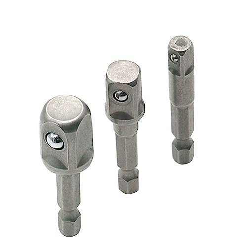 ANDRESLAD 3 Teiliges Sechskant Vierkantmutter Treiber Set Bohrer Bit Verlängerung Schlag Stecknuss Bohrmaschinen Adapter Verlängerungs Bit Adapter Set von ANDRESLAD