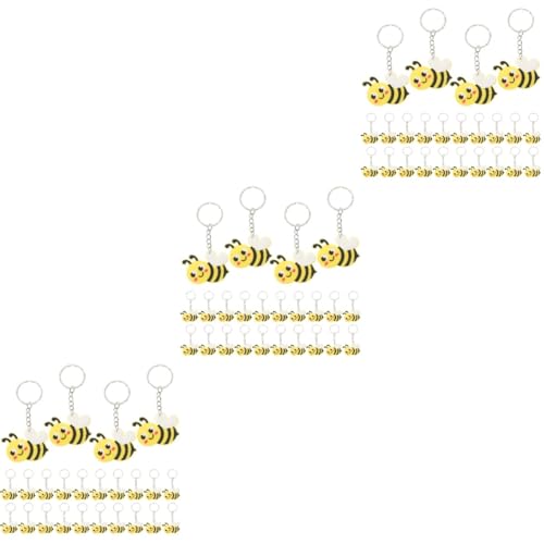 ANDRESLAD 72 Stk Biene Schlüsselanhänger Honigbienen-schlüsselanhänger Hängender Schlüsselanhänger Mit Cartoon-biene Bienenstock Geldbörse Lecker Cartoon-bienen-schlüsselanhänger Fob Pvc von ANDRESLAD