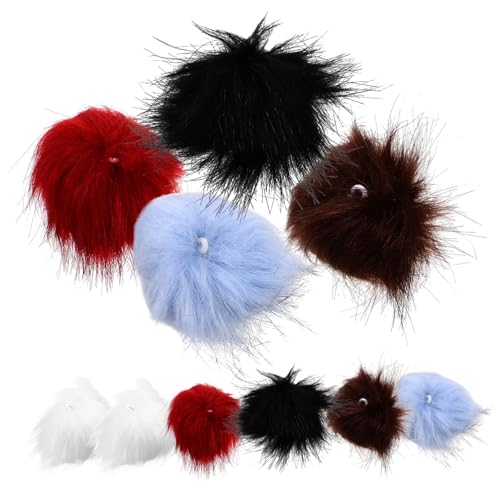 ANDRESLAD Schals mit Kleidung Flauschige Pompons Pompon Zubehör Hüte für Dekoration Schlaufe Mütze Taschenanhänger für Bommel Handschuhe Flauschige Kunstfell Schuhe Bommelbälle Elastischer von ANDRESLAD