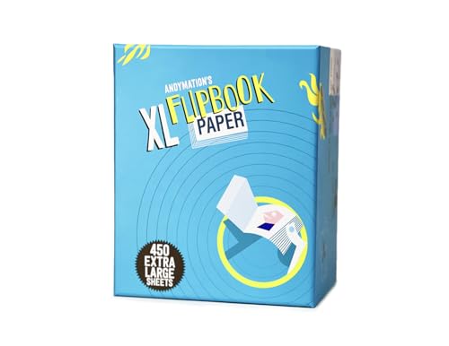 ANDYMATION XL Flipbook Papier Pack zum Zeichnen und Flipbook machen, ideal für große Animationen von ANDYMATION