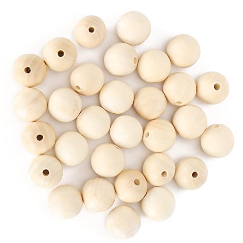 30 Stück Runde Perlen, Runde Lochperlen-Set, Perforierte Runde Perlen, Einfach zu Lagern und zu Transportieren für den Privaten und Professionellen Gebrauch von ANGGREK