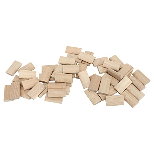 50pcs Domino Tenon Wood, Buche Lose TaNons, 8x40 Mm, Perfekte Passform und Robuste Struktur, Prämienqualität, Reichlich Vorhandene Menge, Vielseitige Anwendungen, Genaue und von ANGGREK