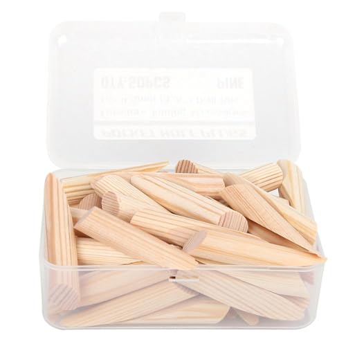 50pcs Holzstecker -Lochstopfen, Kiefernholzschrauben für 9,5 Mm Bohrerbits, für eine Geneigte Lochbohrposition, Taschenloch -Holzbearbeitungswerkzeug mit 50 PCs, Leicht und von ANGGREK