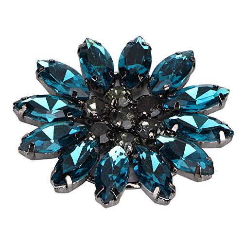 Bekleidungszubehör, Kristallglas, Diamant-Nähkristallsteine ​​für Professionelle Designer für Amateure (Loch blau 2 Stk) von ANGGREK