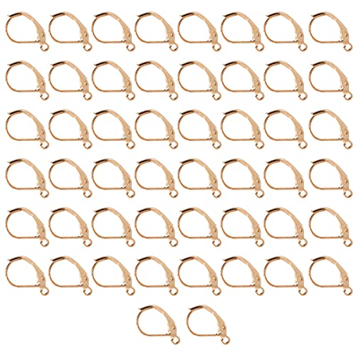 Brisur-Ohrhaken, Messing-Ohrhaken, Fischhaken, Elegantes Ohrring-Herstellungsset für die Schmuckherstellung von Ohrring-Designern (KC-Gold) von ANGGREK