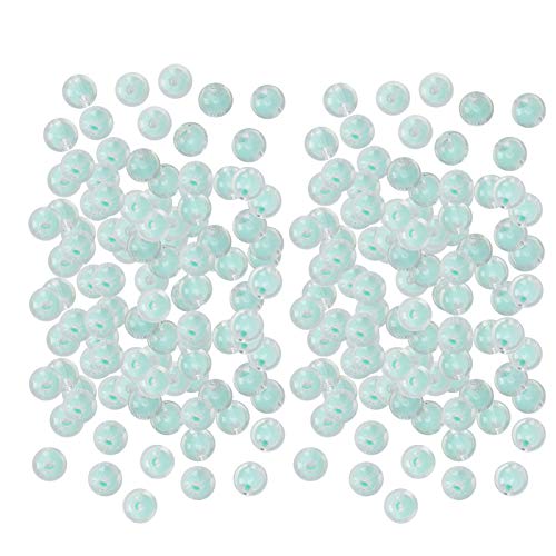 Glänzende Harzperlen aus Kunststoff, 8 Mm, Harzperlen für DIY-Armbandschmuck (glänzend grün) von ANGGREK
